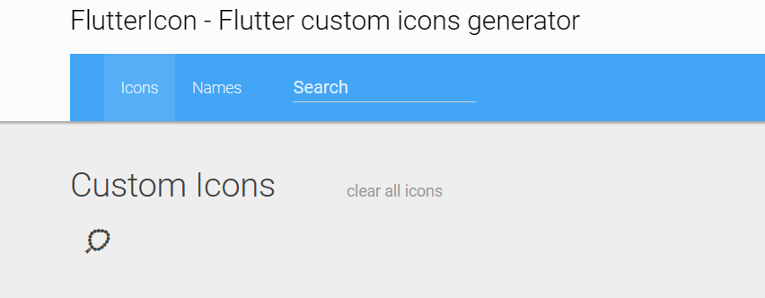 FlutterIcon screenshot