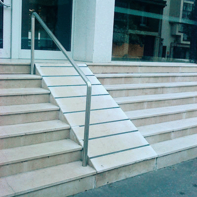 Bad wheelchair ramp example