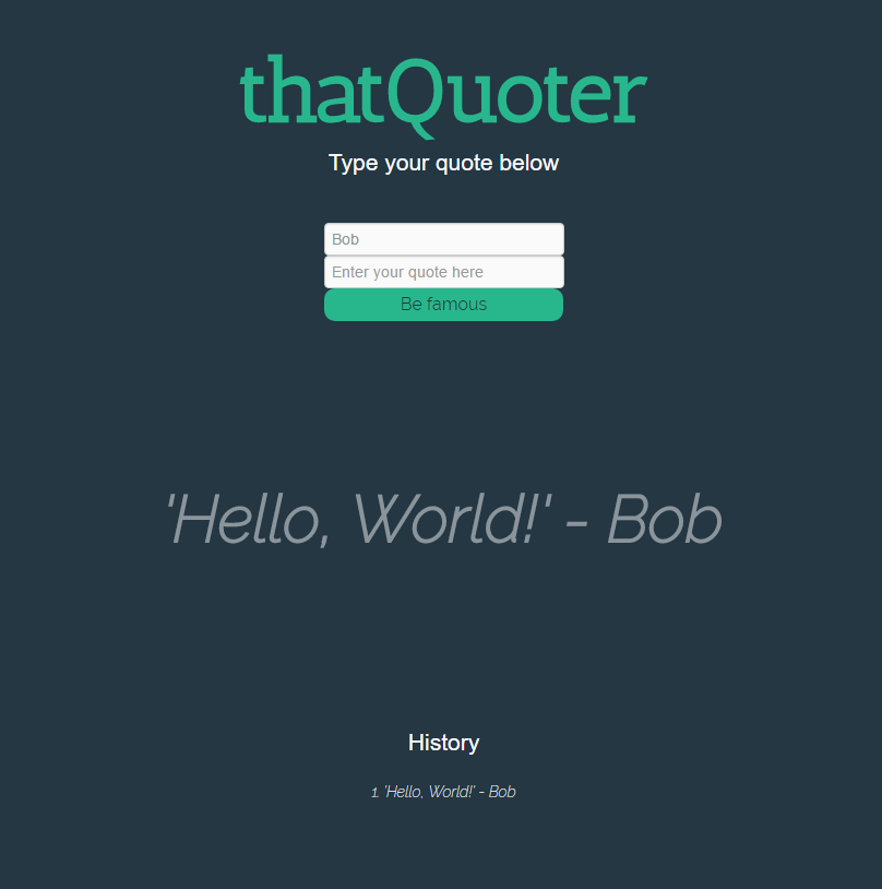 thatQuoter v0.1