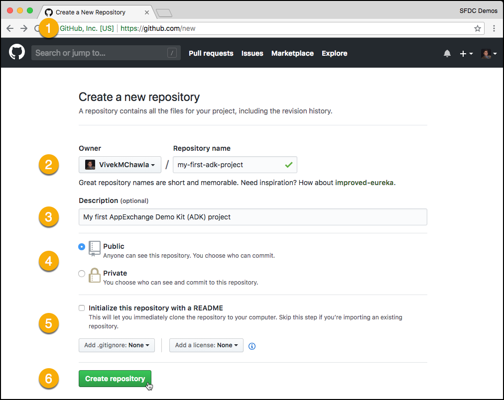 Create a New Repository