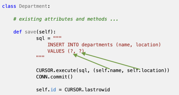 bound parameters