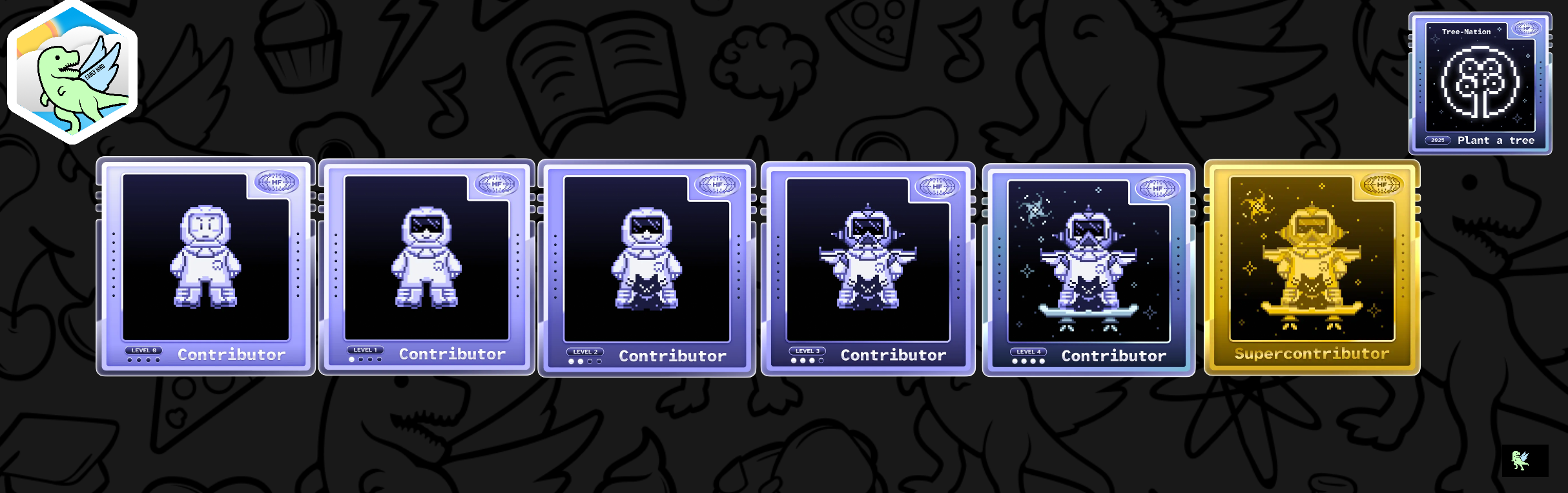 An image of @codehb01's Holopin badges, which is a link to view their full Holopin profile