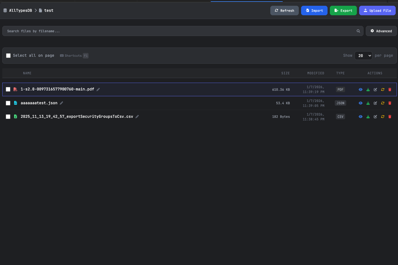 GridFS File Manager