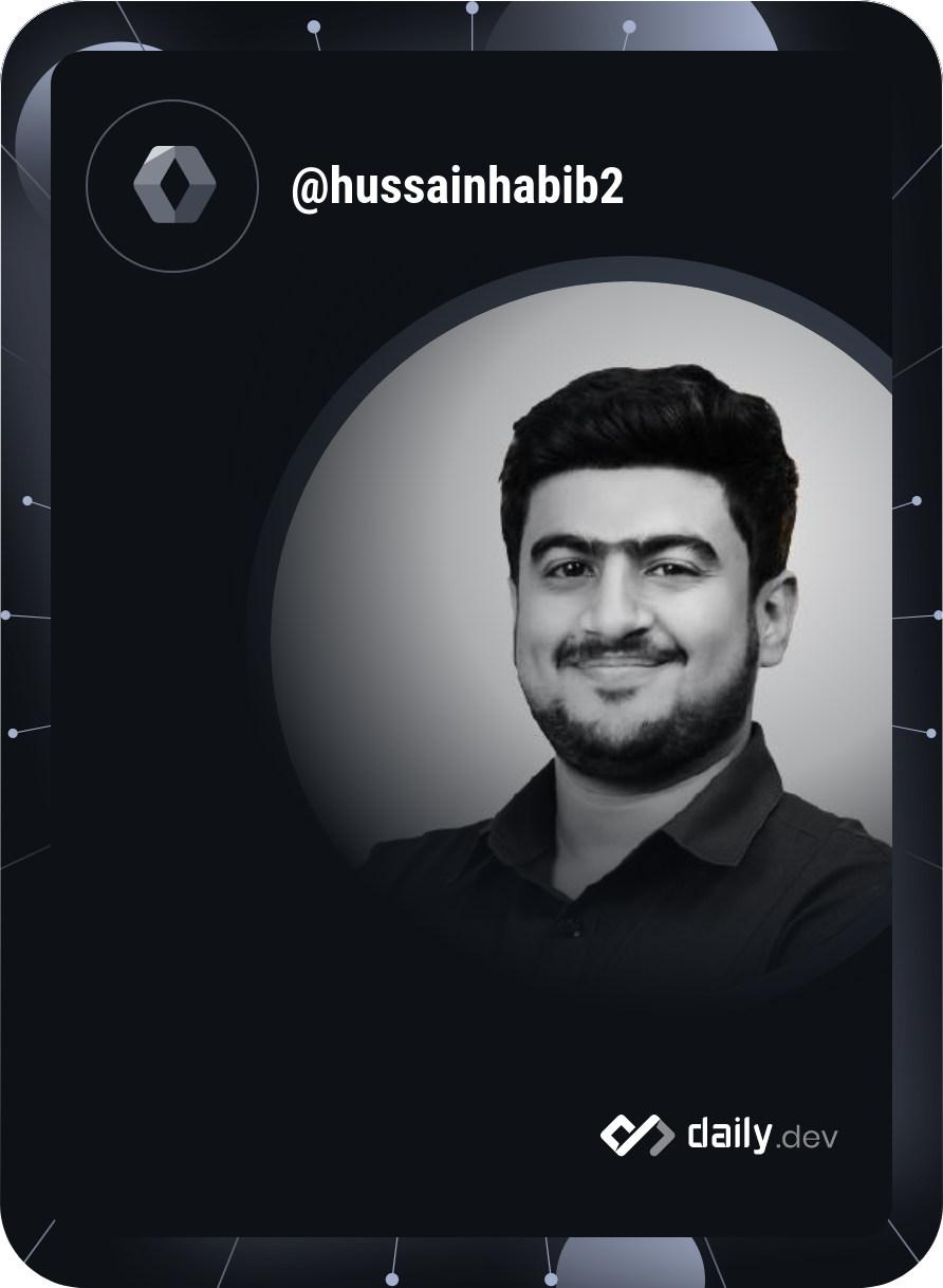 Muhammad Hussain's Dev Card