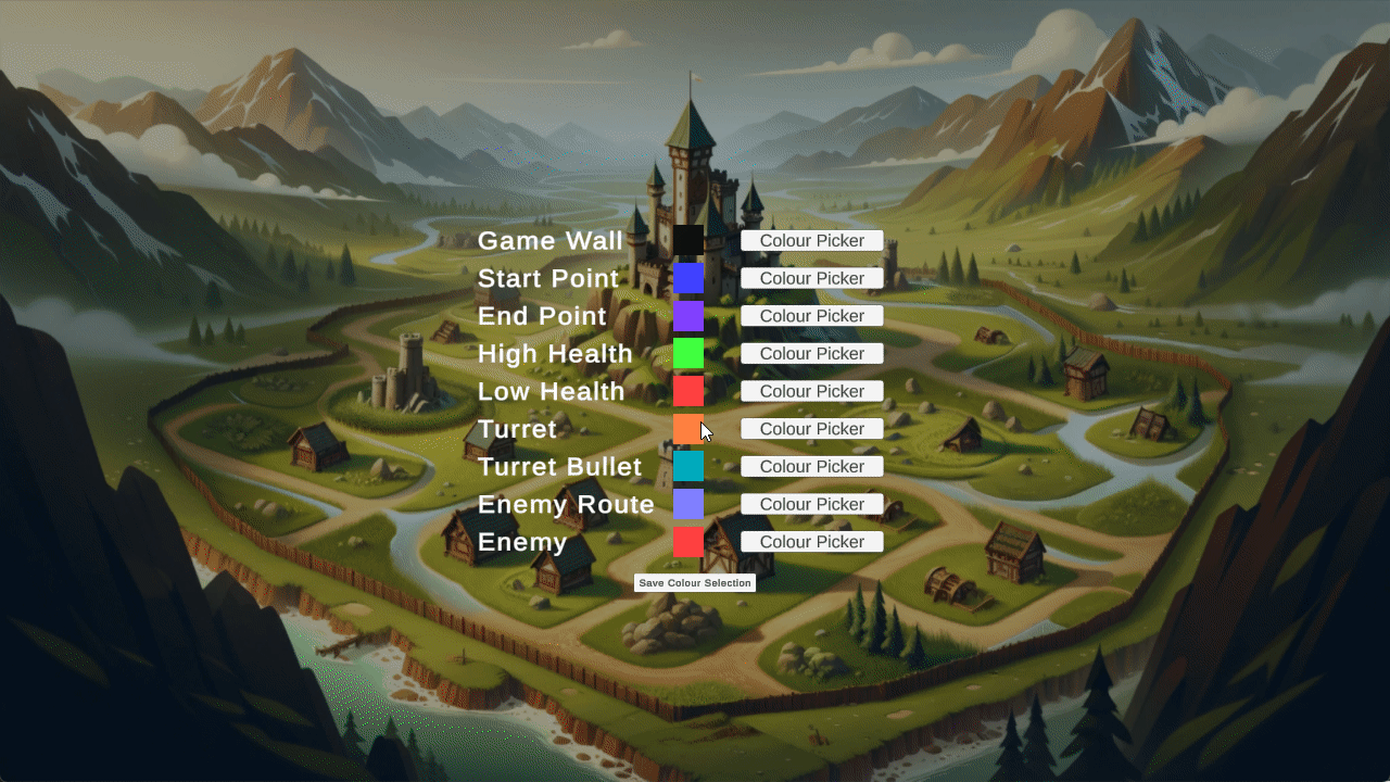 Custom Built Colour Picker