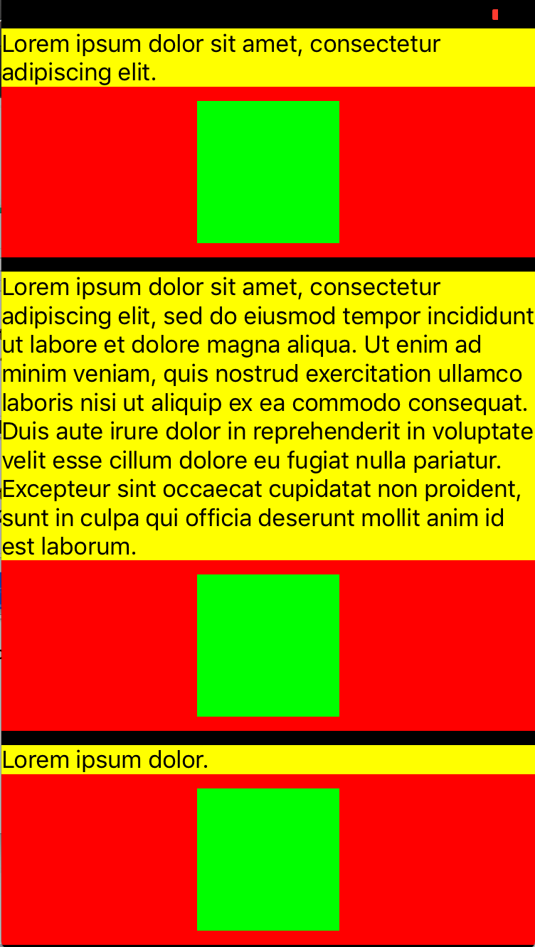 UICollectionViewCell dynamic height (Swift)