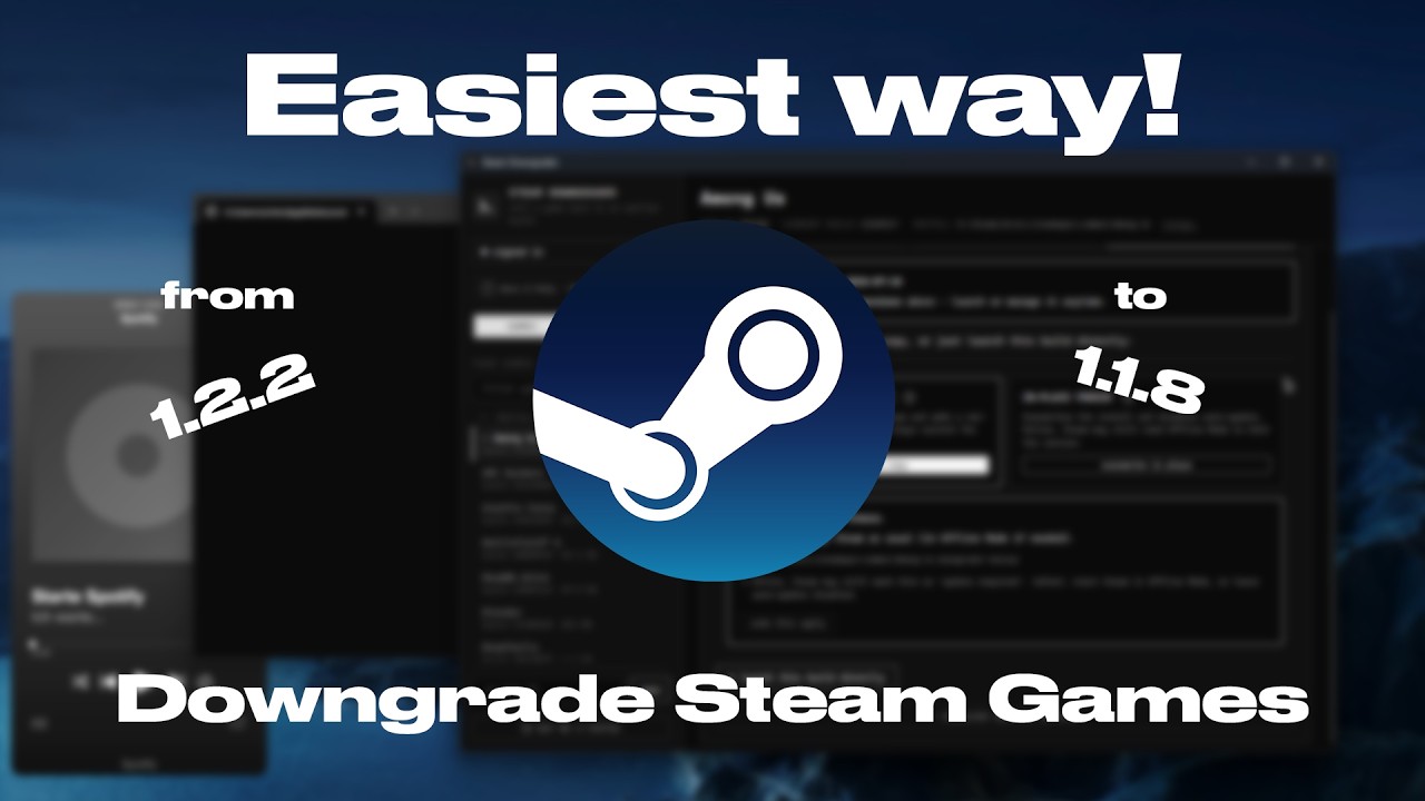 Steam Downgrader tutorial video