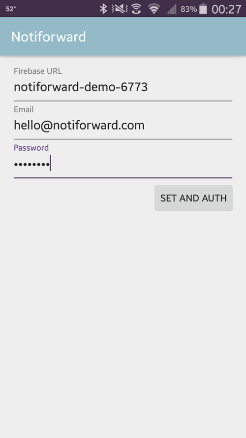 Android app login