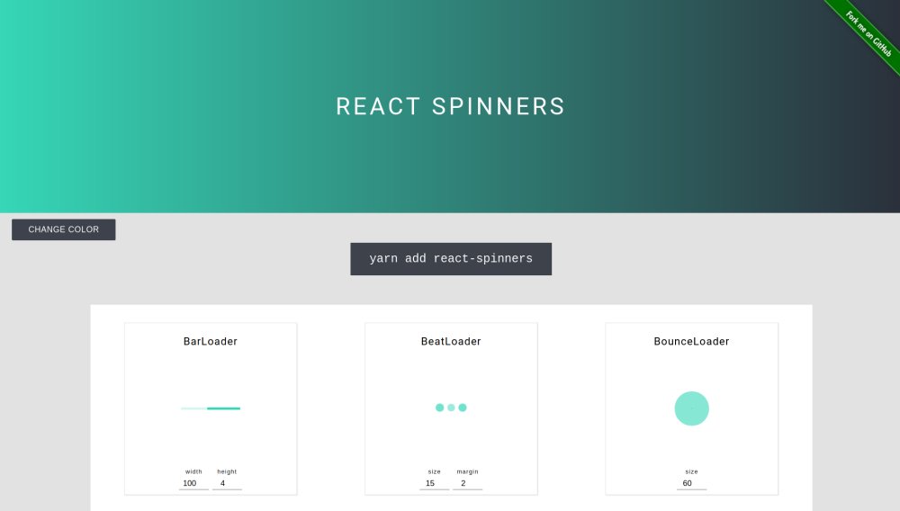 React Spinners