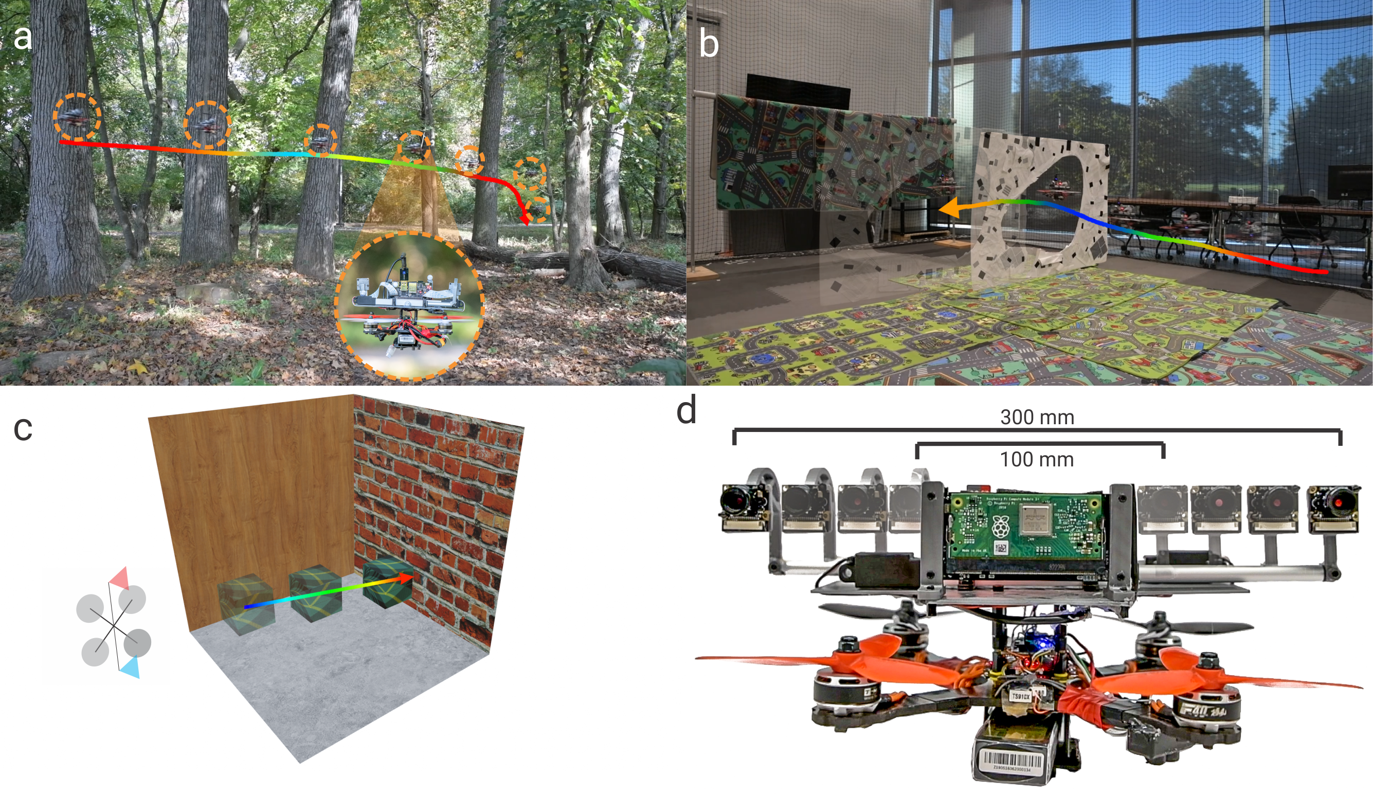 MorphEyes: Variable Baseline Stereo For Quadrotor Navigation