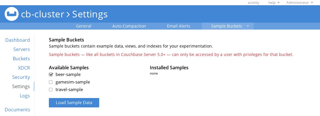 Loading sample data