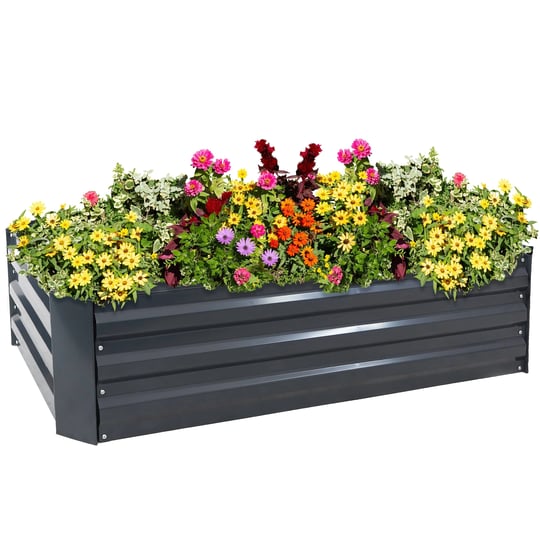 sunnydaze-galvanized-steel-rectangle-raised-garden-bed-48-in-dark-gray-1