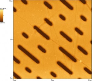 AFM image of pits on a CD Rom. Source: Andreas Kleiner