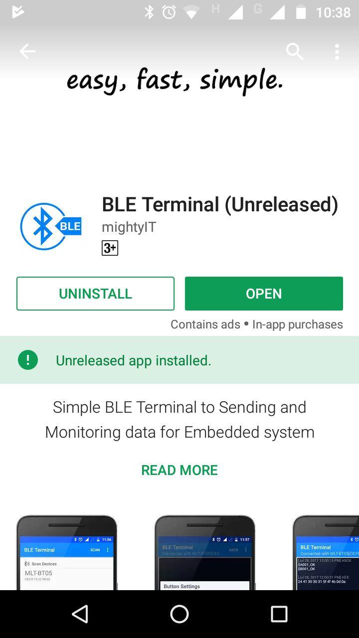 BLE Terminal download app