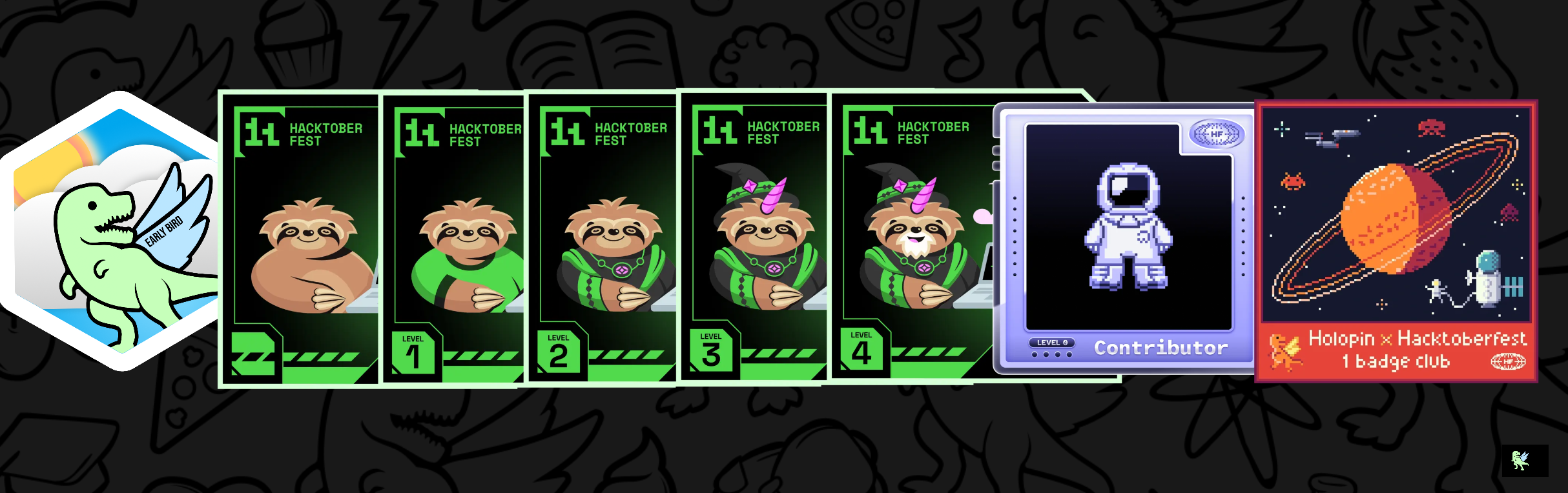 An image of @karthikyandrapu's Holopin badges, which is a link to view their full Holopin profile