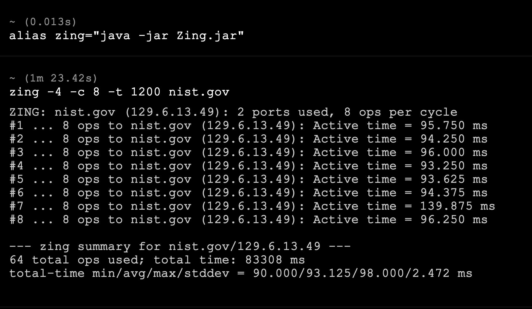 Run Zing using alias with JAR file