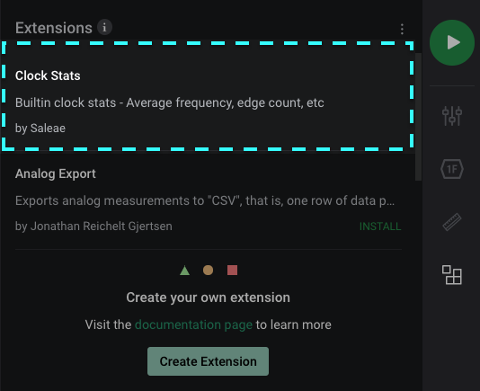 Clock Stats Measurement Extension