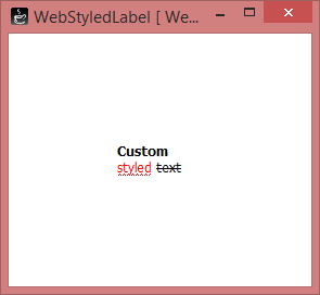 WebStyledLabel