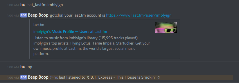 last.fm functionality