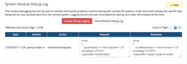 Openprovider WHMCS domains