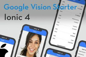Ionic 4 Google Vision Starter App