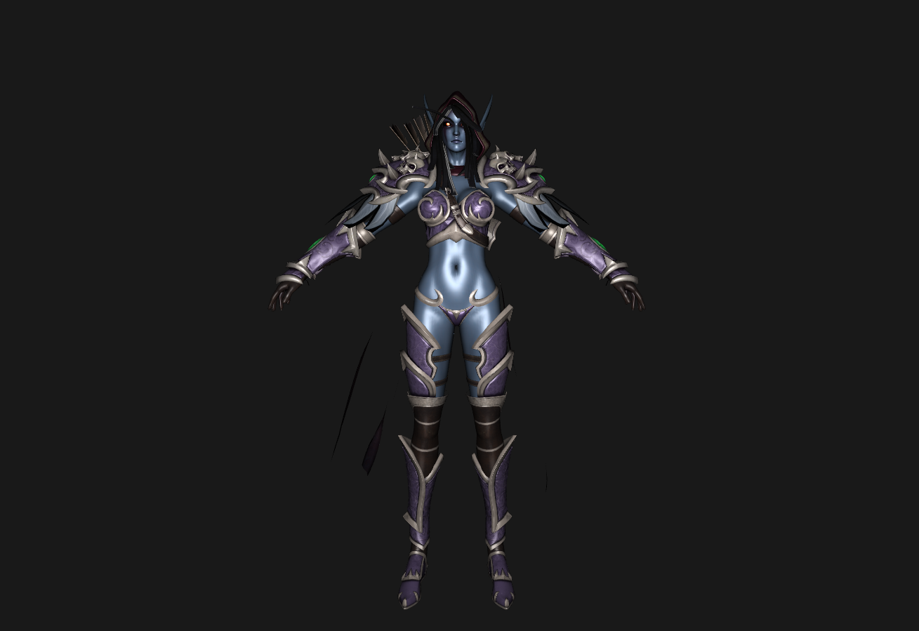 T pose Sylvanas in Sandbox