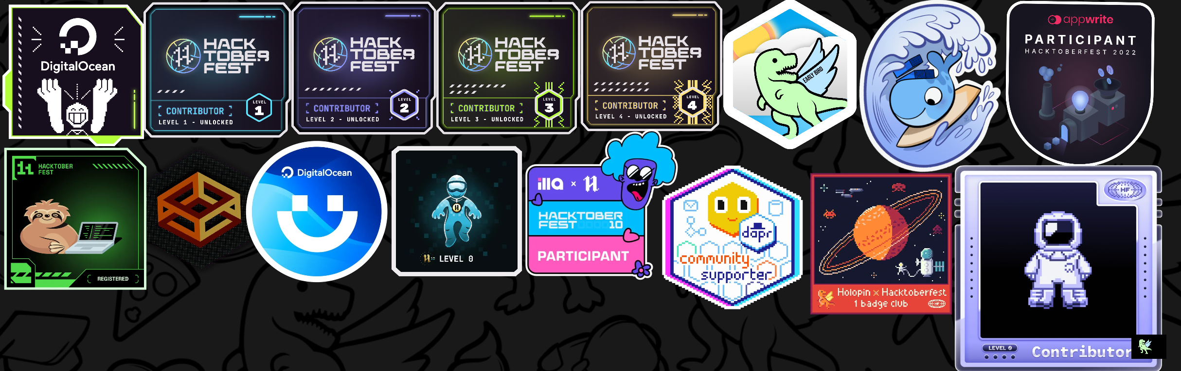 An image of @ashish_ramesh's Holopin badges, which is a link to view their full Holopin profile