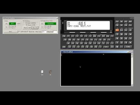 Casio PB-2000C Emulator - Serial port demo