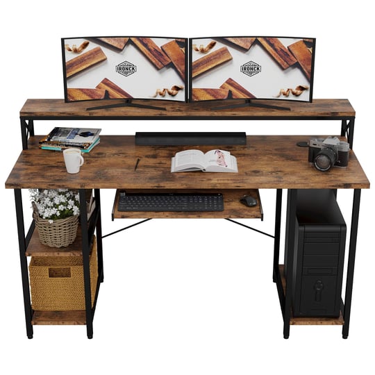 ironck-industrial-computer-desk-55inch-office-desk-with-printer-monitor-shelf-storage-shelf-cpu-stan-1