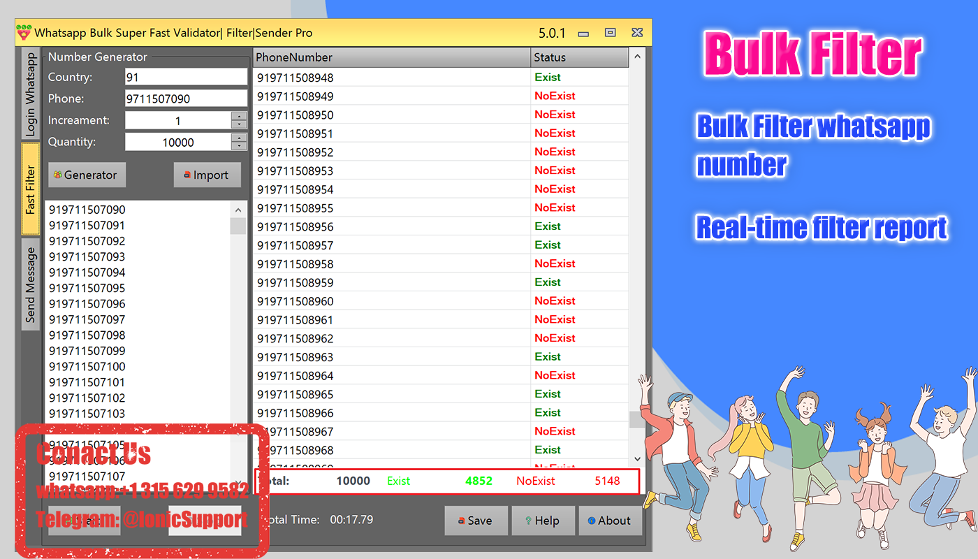 WhatsApp Phone Numbers Super Filter & Validator & Sender Pro 5.0.1