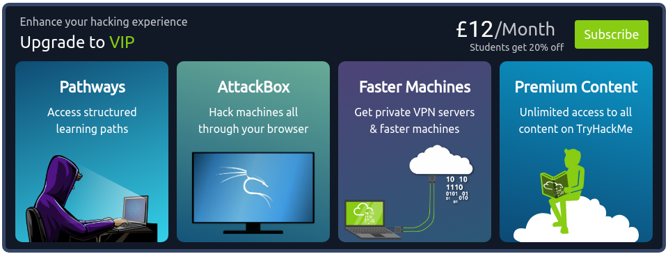 https://tryhackme.com/profile#subscribe