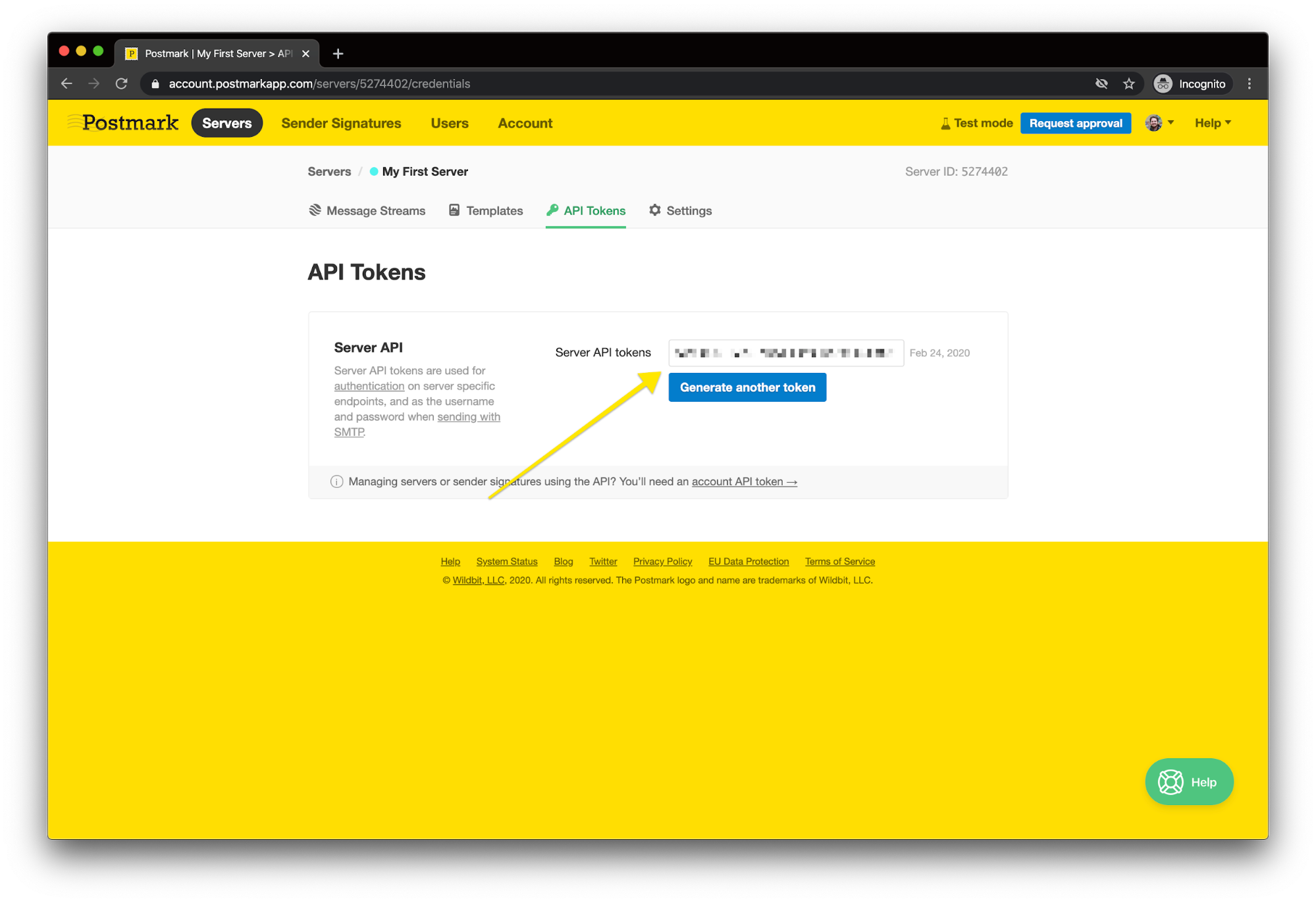 Postmark – API Key