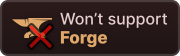 won't support forge