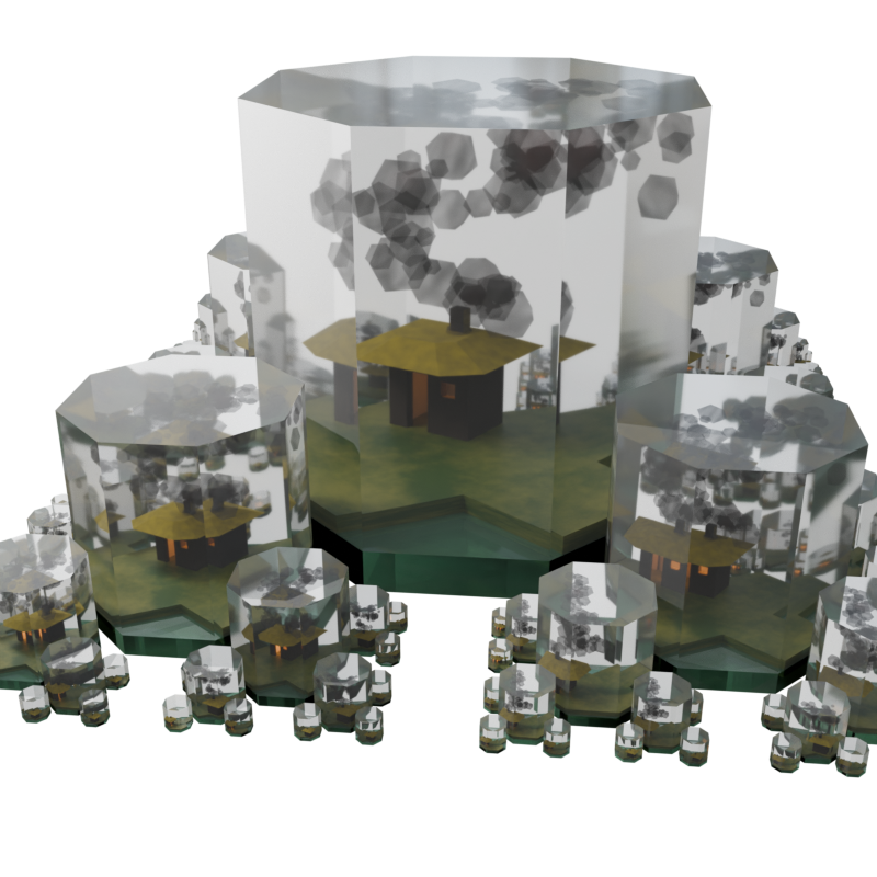 Universal cover of a double torus