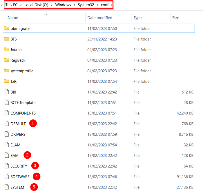 C:\Windows\System32\config