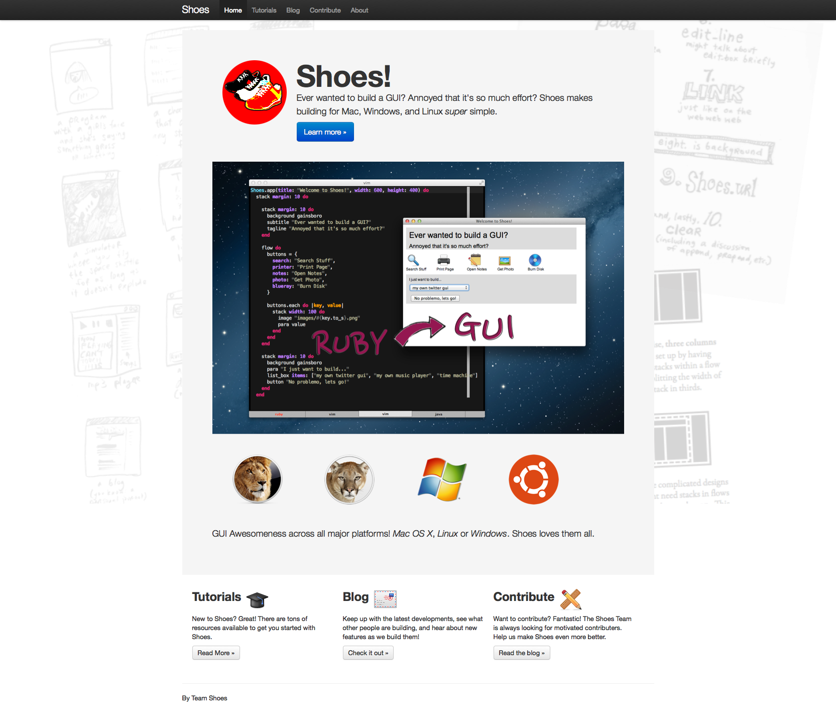 Shoes The easiest little GUI toolkit for Ruby 2013-01-17 00-20-07