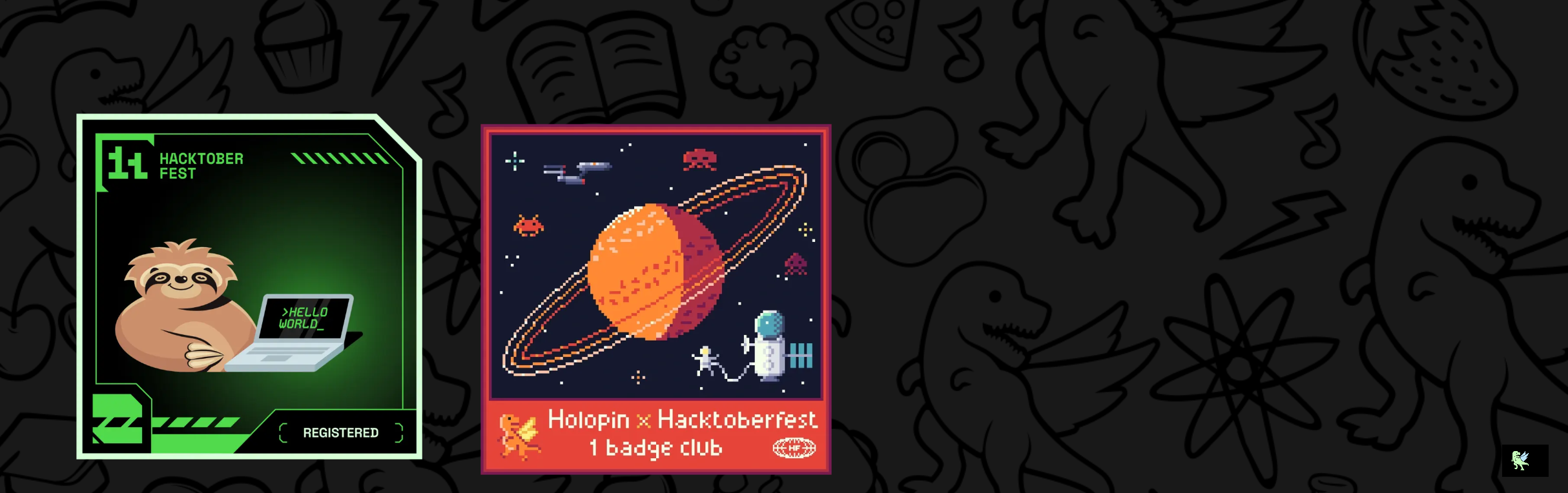 An image of @rostam's Holopin badges, which is a link to view their full Holopin profile