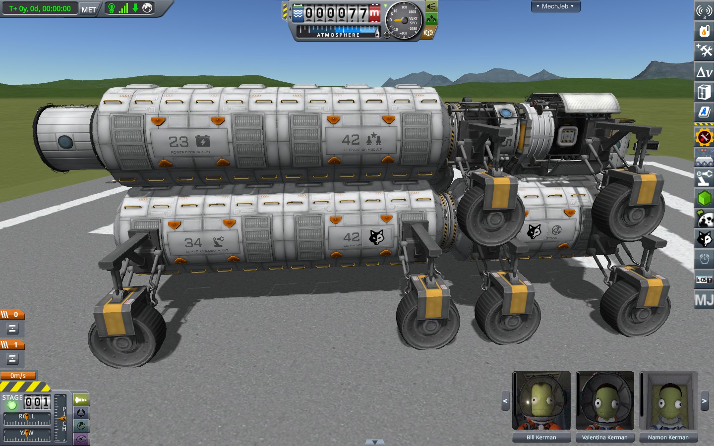 This assemblage of WOLF modules and wheels will make life easier for us, trust me