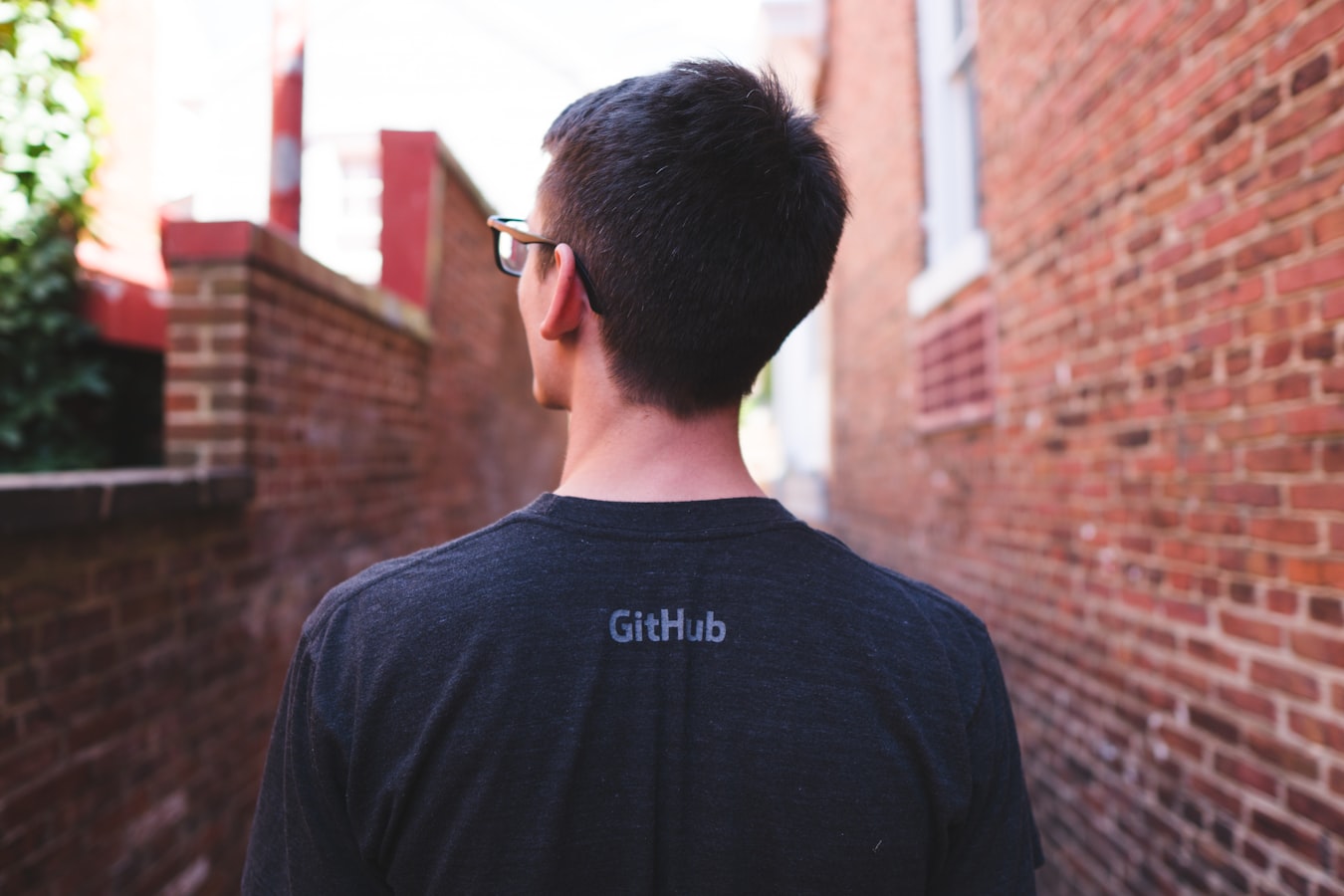 A guy in a github t-shirt