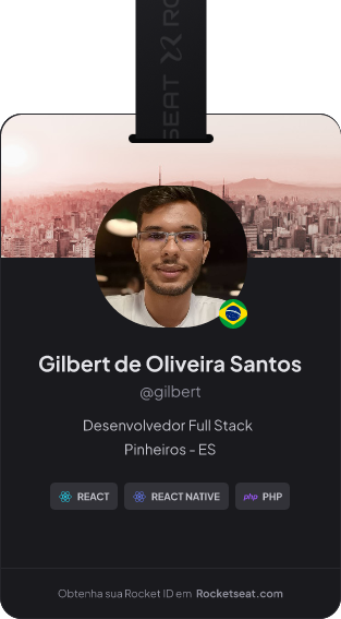 Gilbert de Oliveira Santos's Rocket ID