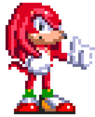 Image of Knuckles the Echidna.