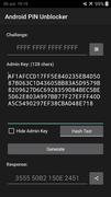 Generated Admin Key hash inside the App.