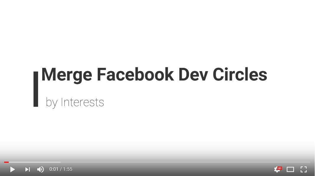 Merge Facebook Dev Circles by Interests