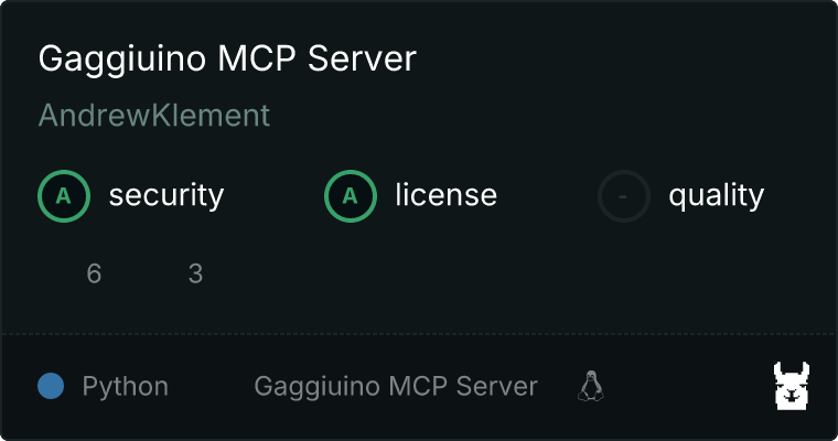 Gaggiuino Server MCP server