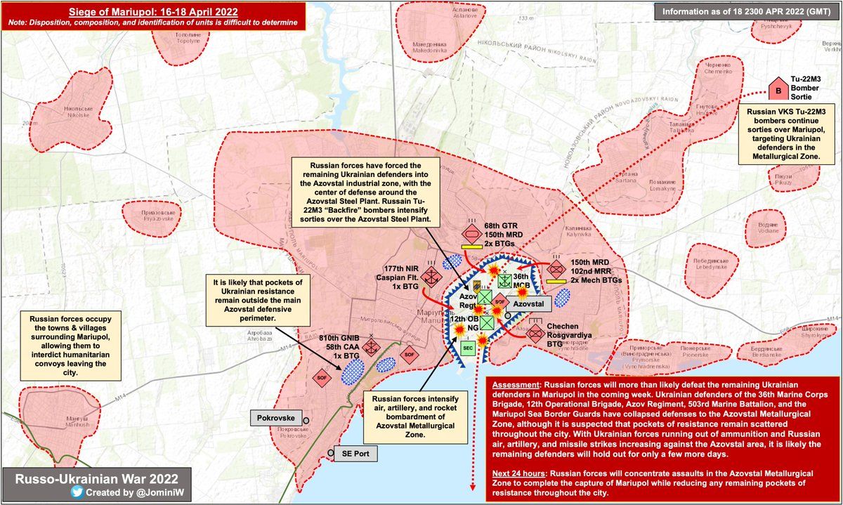 Siege of Mariupol 2022.4.16-18 🔍