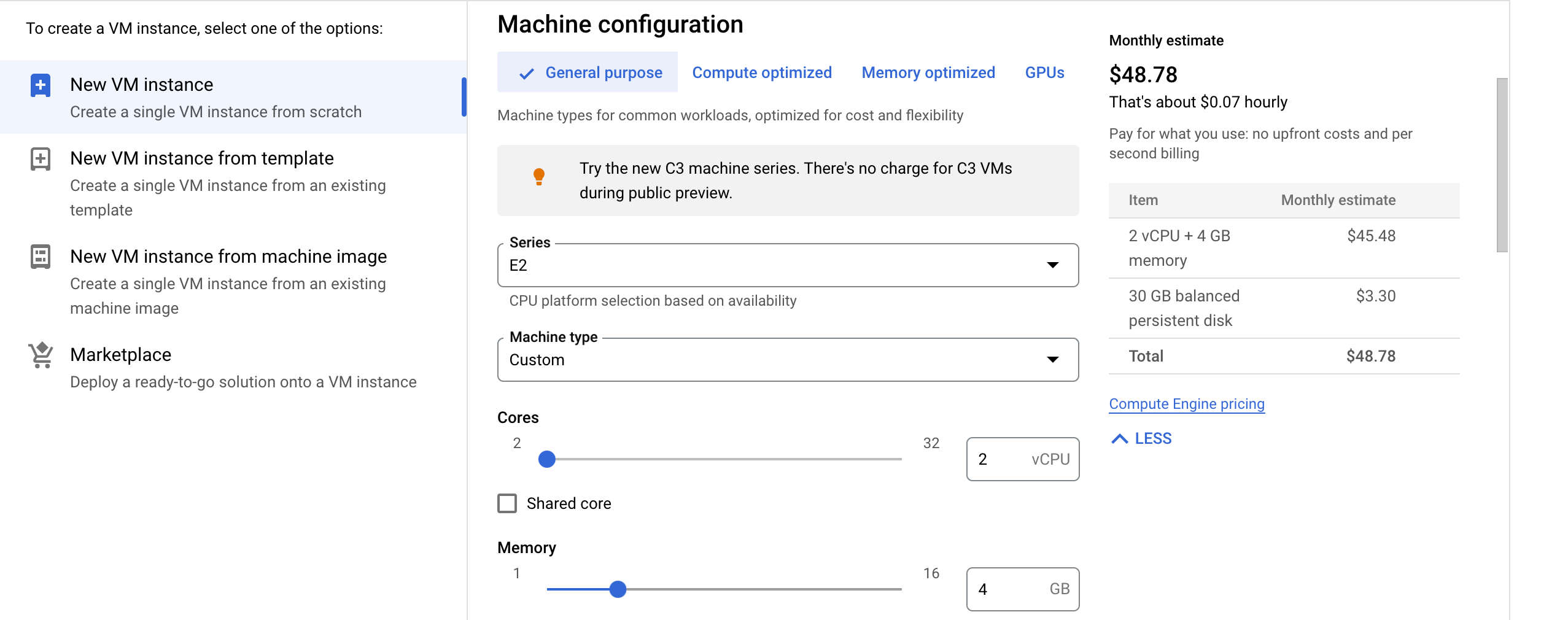 Machine Configuration