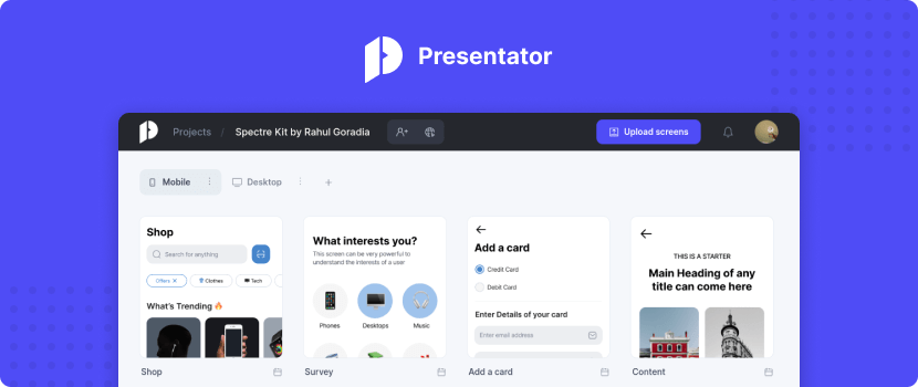 Presentator - open source design feedback and collaboration platform