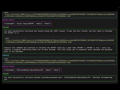 Watch SQL Injection Demo