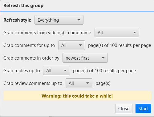 Refresh modal first opened