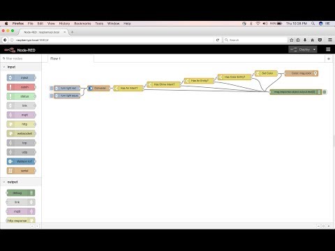 Train TJBot to Shine Light Intent in Node-RED